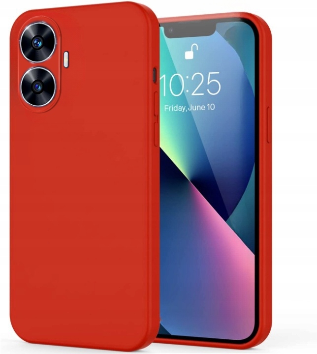 ETUI DO REALME C55 SILIKON KOLOR SOFT CASE +SZKŁO Dedykowana marka realme