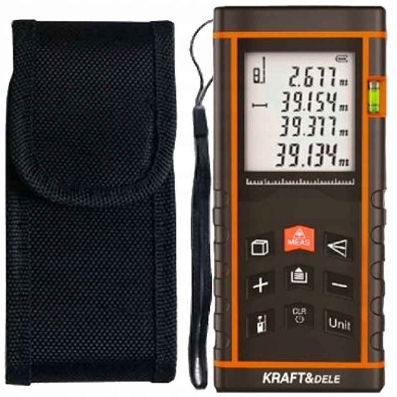 DALMIERZ LASEROWY MIERNIK CYFROWY KD10405 40m MIARA ODLEGŁOŚCI LASER