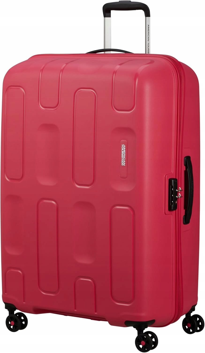 Pevný kufr American Tourister Ellipso Velký Růžový 79 cm 104 l Pruhy