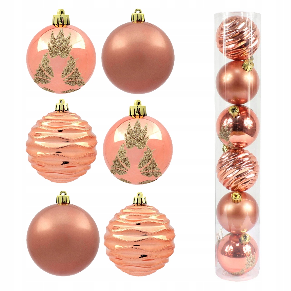 

Bombki choinkowe plastikowe w tubie 6 cm