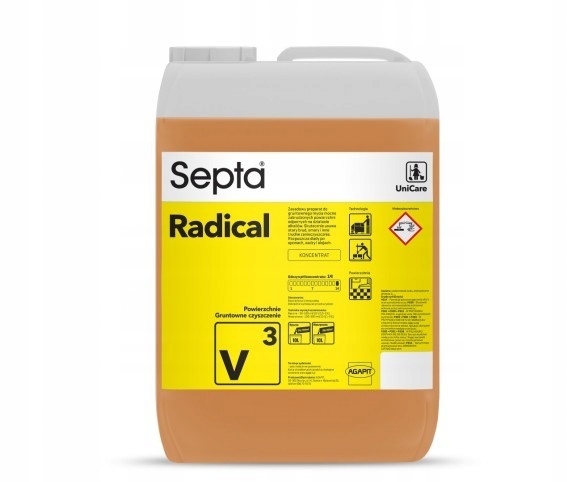 Septa Radical V3 10 L Kapalina Pro Důkladné Dočištění