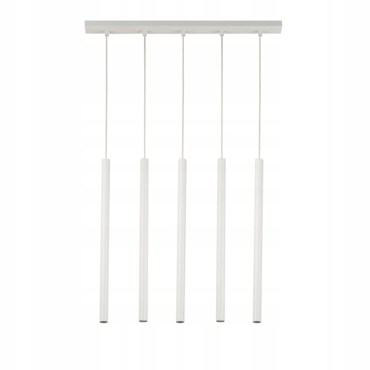 Biela 5-bodová závesná lampa Sopel 5 33616 Sigma Lighting