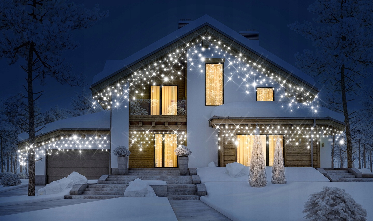 GIRLANDA 120LED KURTYNA ZIMNA + FLASH FLESZ BŁYSK Marka Ledlights