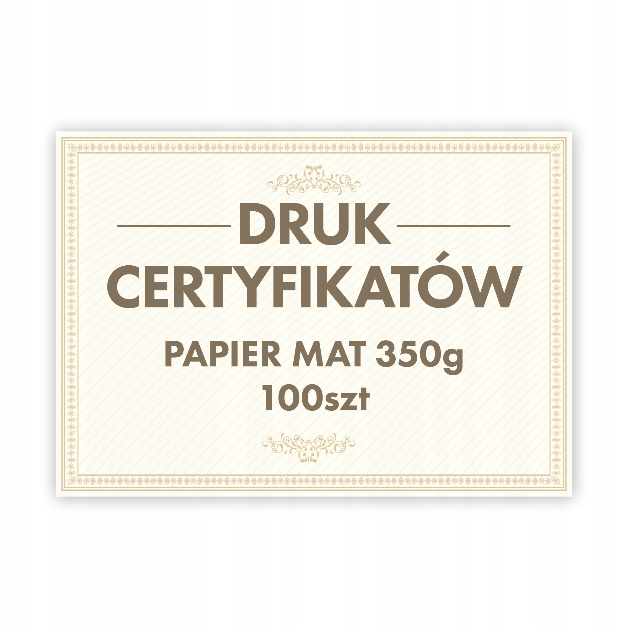 Druk dyplomów certyfikatów A4