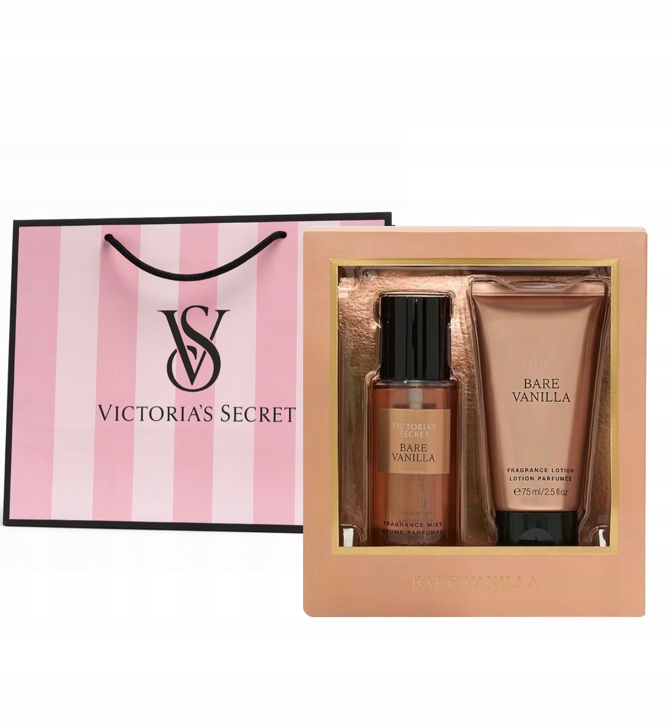 Victoria’s Secret Bare Vanilla Zestaw Prezentowy 75 ml x 2 torebka