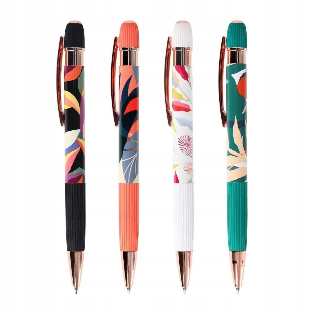 Długopis żelowy Floral niebieski (24szt) Strigo Strigo