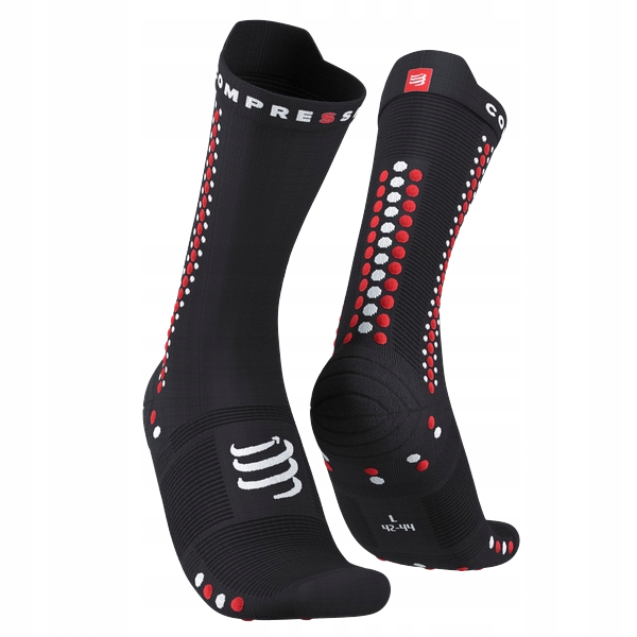 Skarpety Kompresyjne Rowerowe Compressport Proracing Socks V4 Bike Black T3