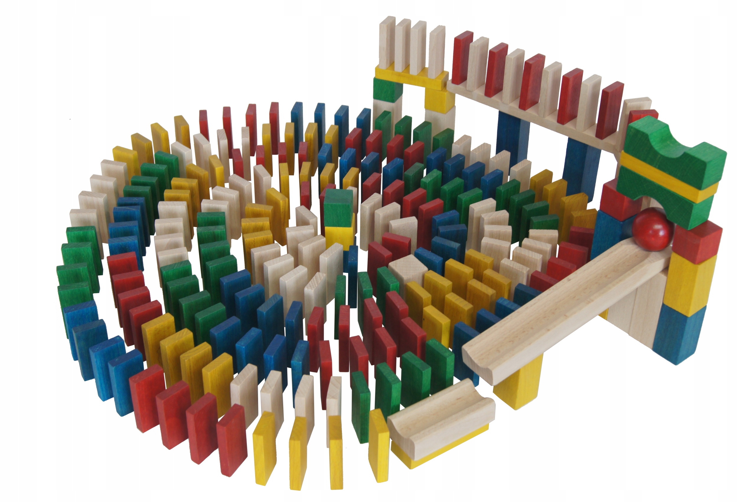 DOMINO DREWNIANE KLOCKI DOMINO 430 szt kulodrom