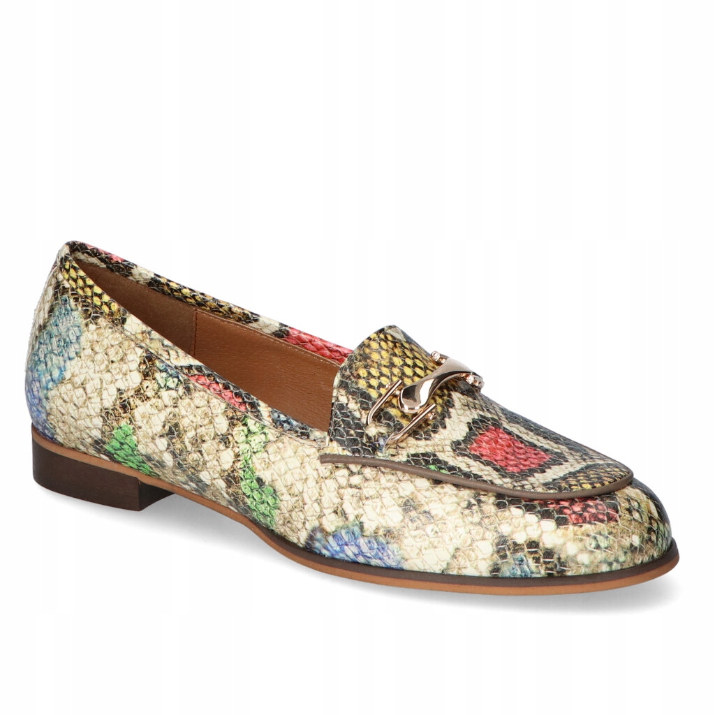 Mokasíny Fabio Fabrizi 827 Pastelový had lico