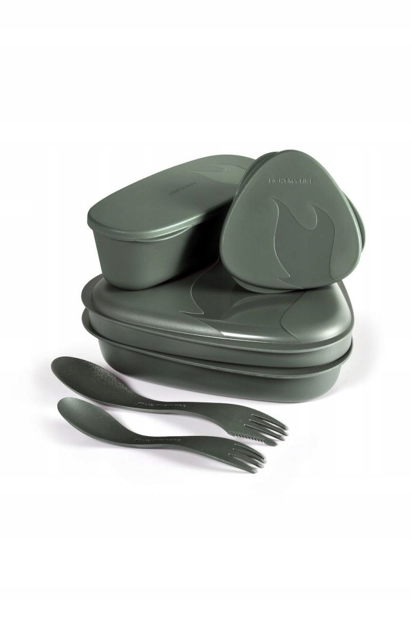 Light My Fire Zestaw naczyń turystycznych Lunch Kit 2.0 zielony