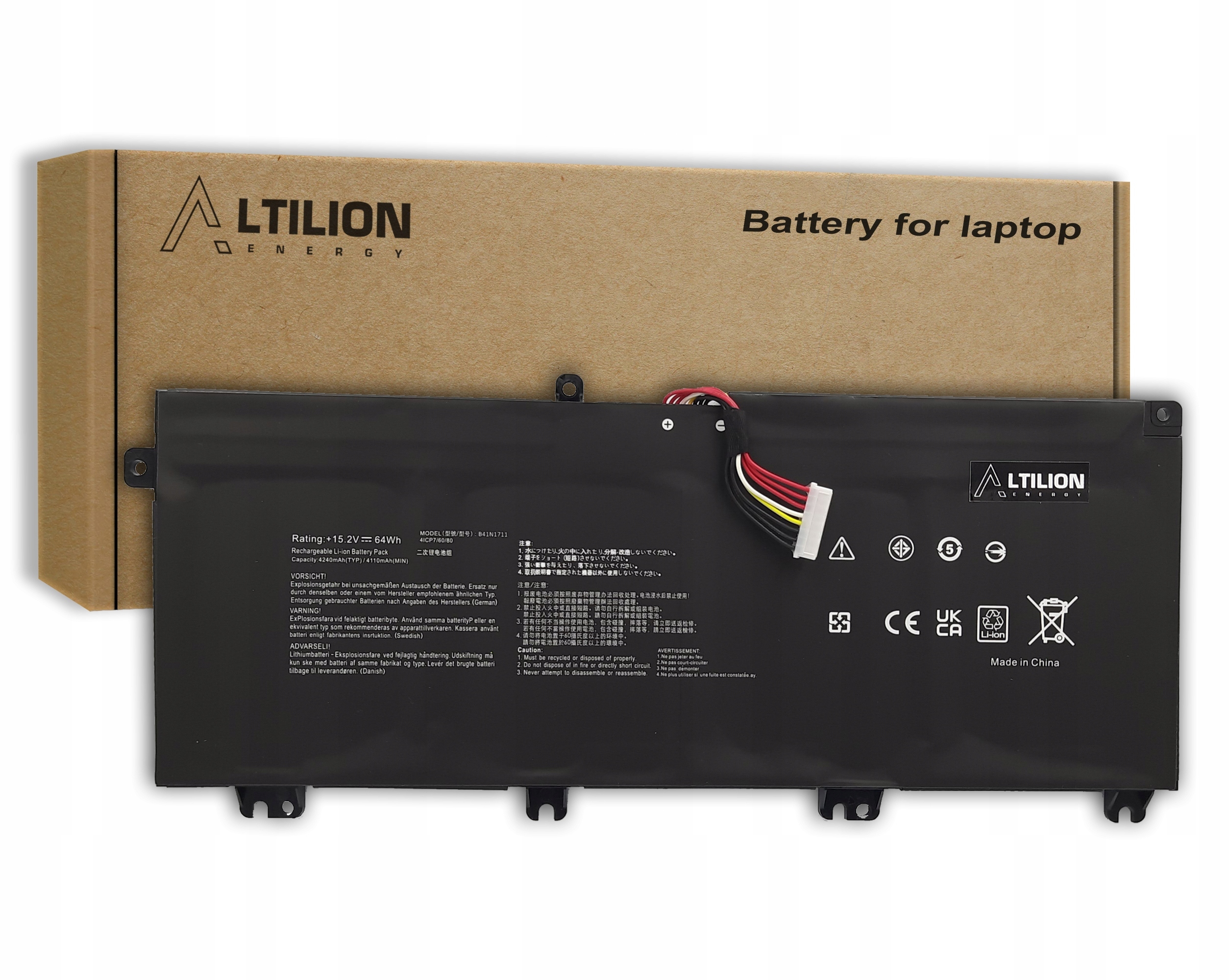 Baterie Altilion Energy B41N1711 Type-B kompatibilní s Asusem