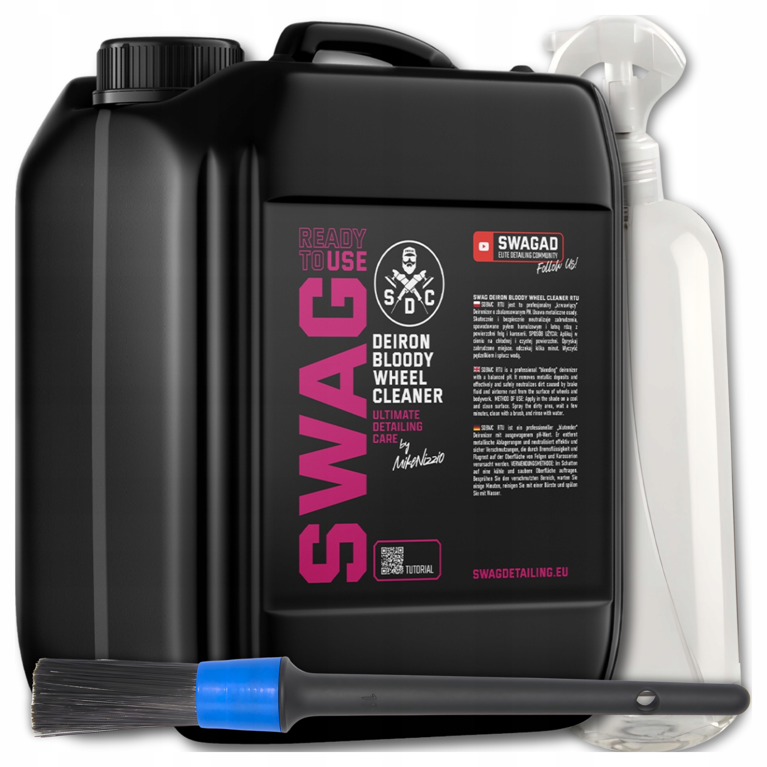 Swag Deiron Bloody Wheel Cleaner Rtu 5L gélový deironizer pripravený na použitie