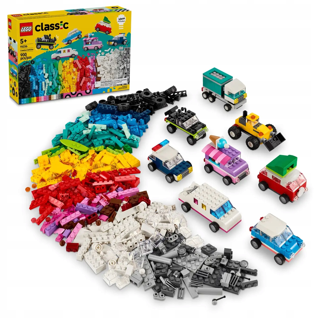 Lego Classic 11036 Kreativní Vozidla 900 Dílků