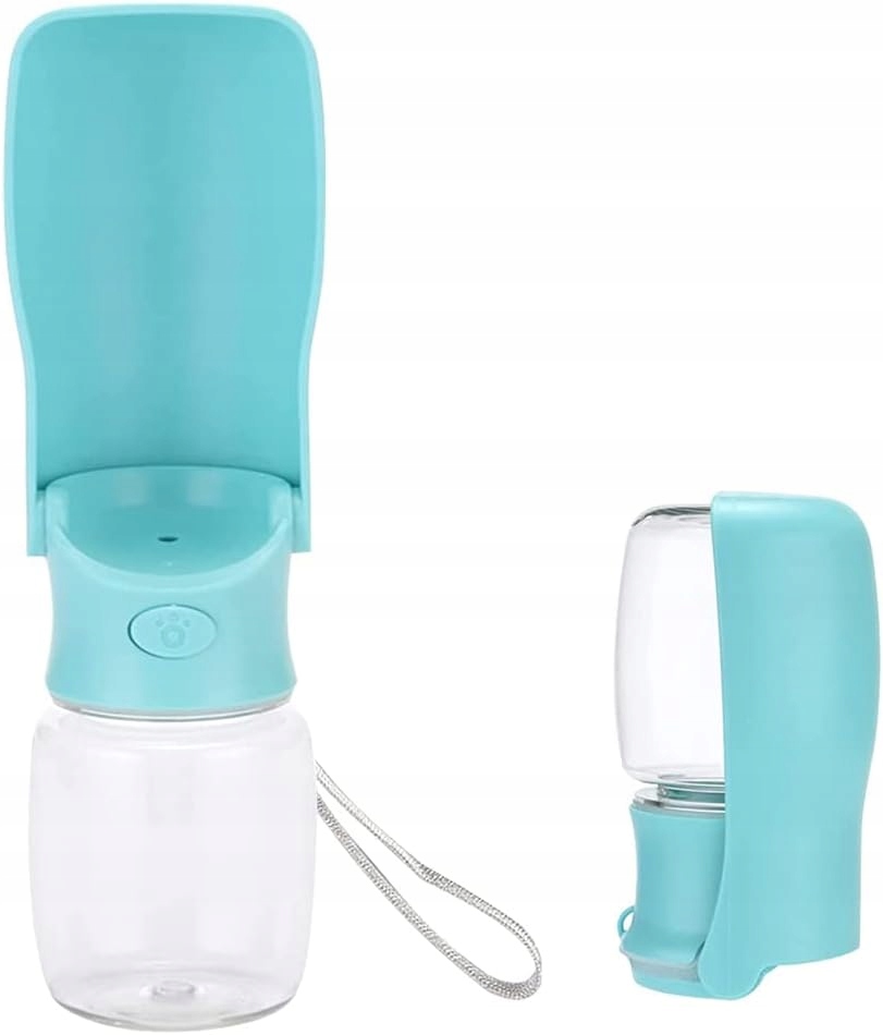 láhev na vodu pro psa 350 ml, skládací láhev na pití pro psa na cesty