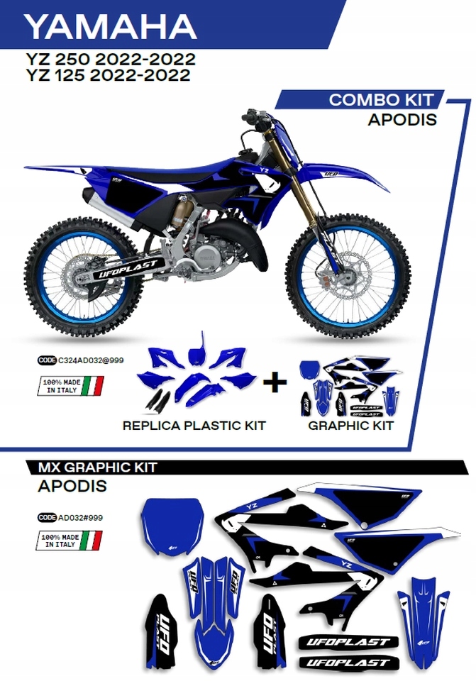 Ufo Sada plastov Yakit324999 Plus Sada nálepiek (olepiek) Yamaha Yz