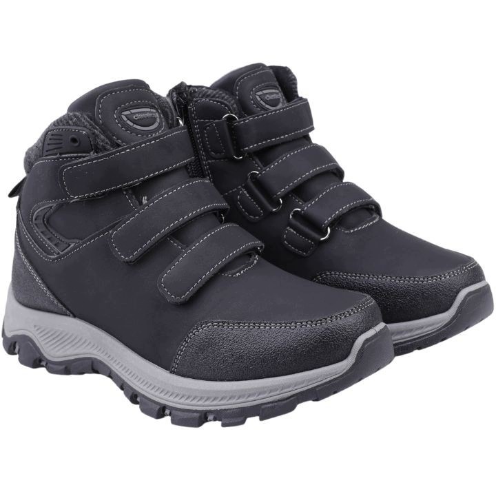 Buty Zimowe Chłopięce Rzepy Sportowe Suwaki Ocieplace Trapery Śniegowce R37