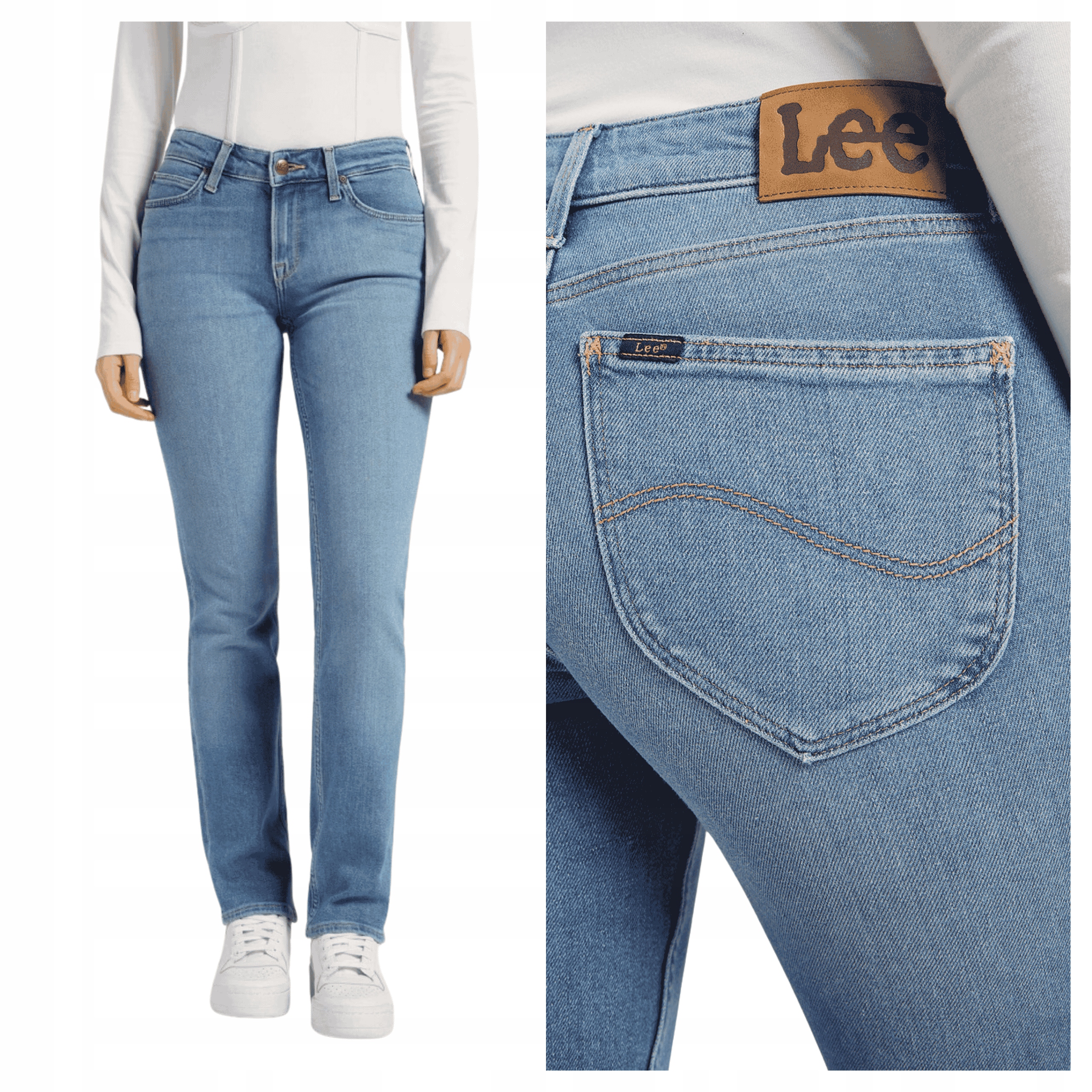 Dámské kalhoty Lee Marion Jeansové Regular Fit Klasické W31 L31