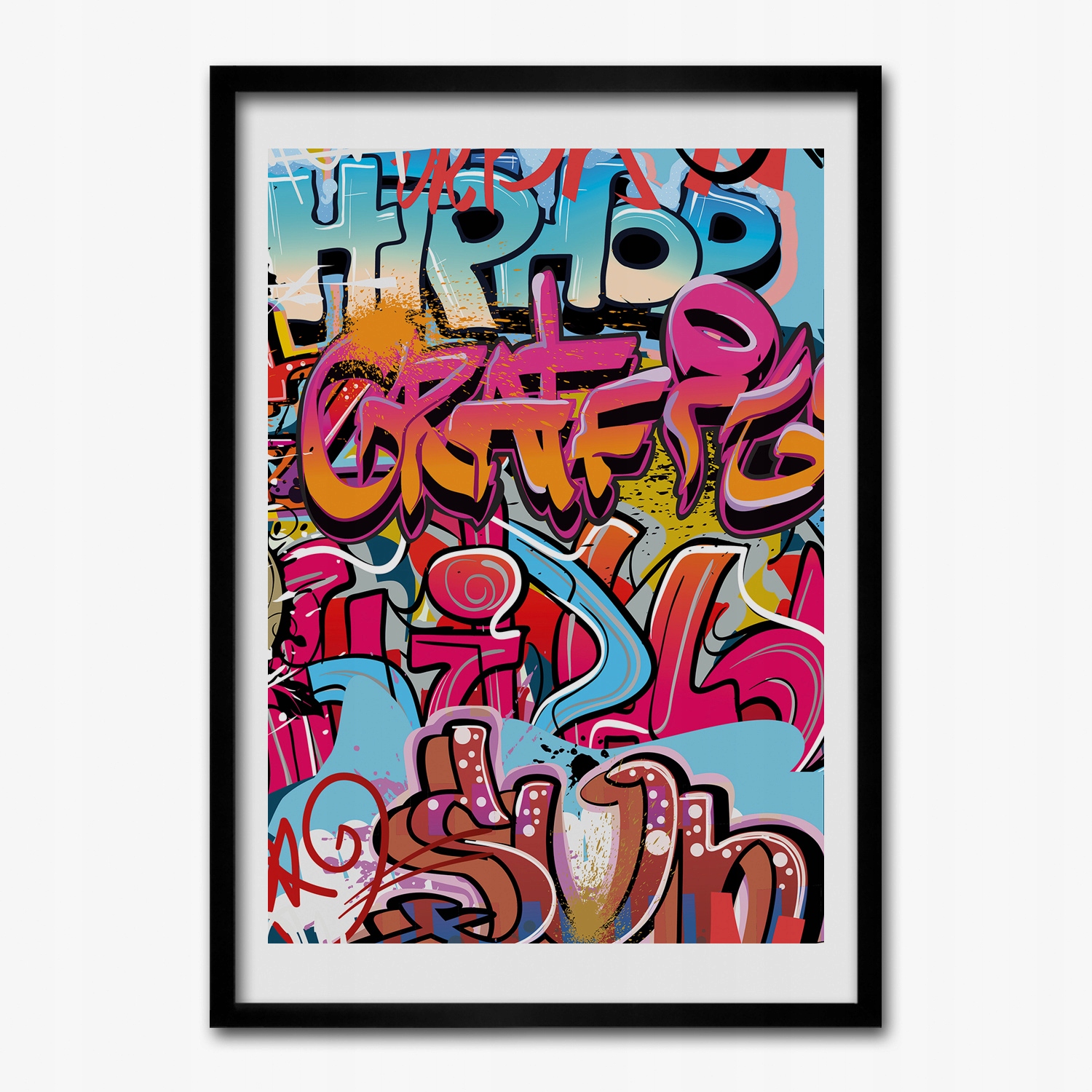 

Foto obraz do salonu Hip hop mur graffiti 70x100