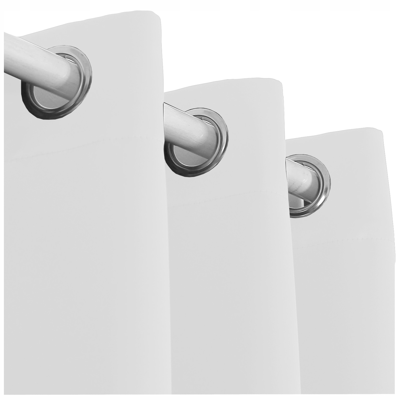 ZASŁONY MATOWE ZASŁONA PRZELOTKI 145x250 biały