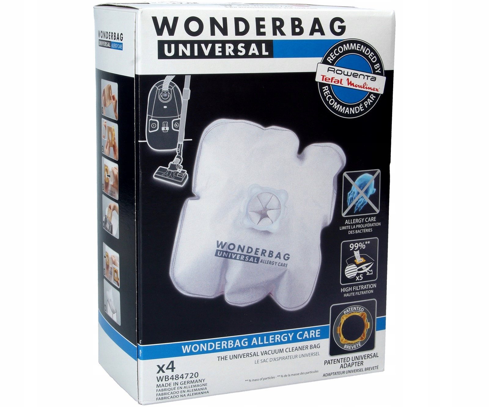 

Worki Wonderbag do Rowenta Silence Force 4szt