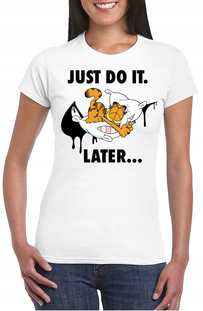 

Damska Koszulka Garfield Just Do It S 0769