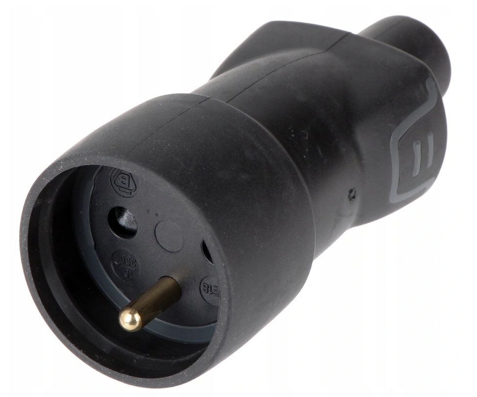 

Gniazdo gumowe Legrand 16A 2P+Z 230V IP44 czarne