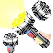 Latarka Wojskowa Taktyczna 9LED Usb Akumulatorowa 2424