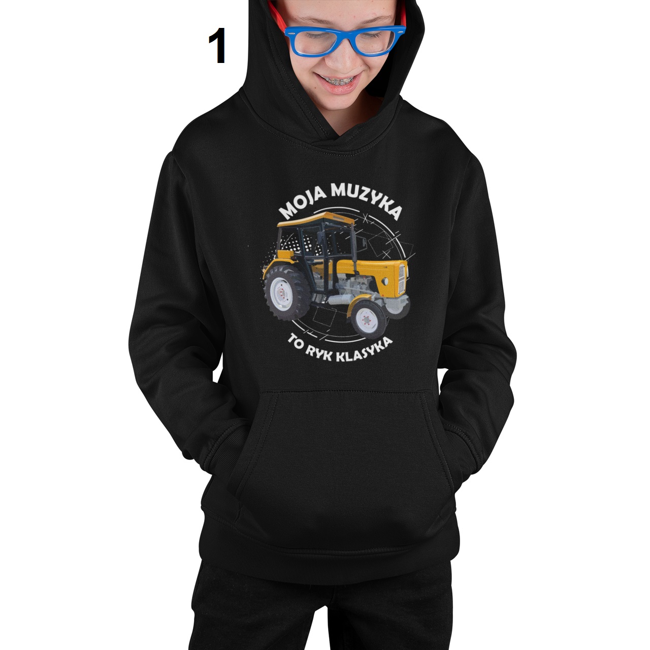 BLUZA DLA DZIECKA ZÓŁTY TRAKTOR URSUS C360 TEKSTY Marka inna