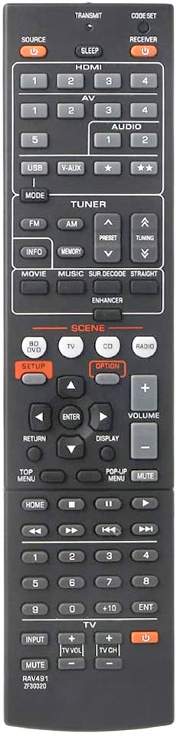 PILOT DO YAMAHA RX-V573 RX-V765 RX-V479 RX-V375 HQ Przeznaczenie DVD Kino domowe Audio