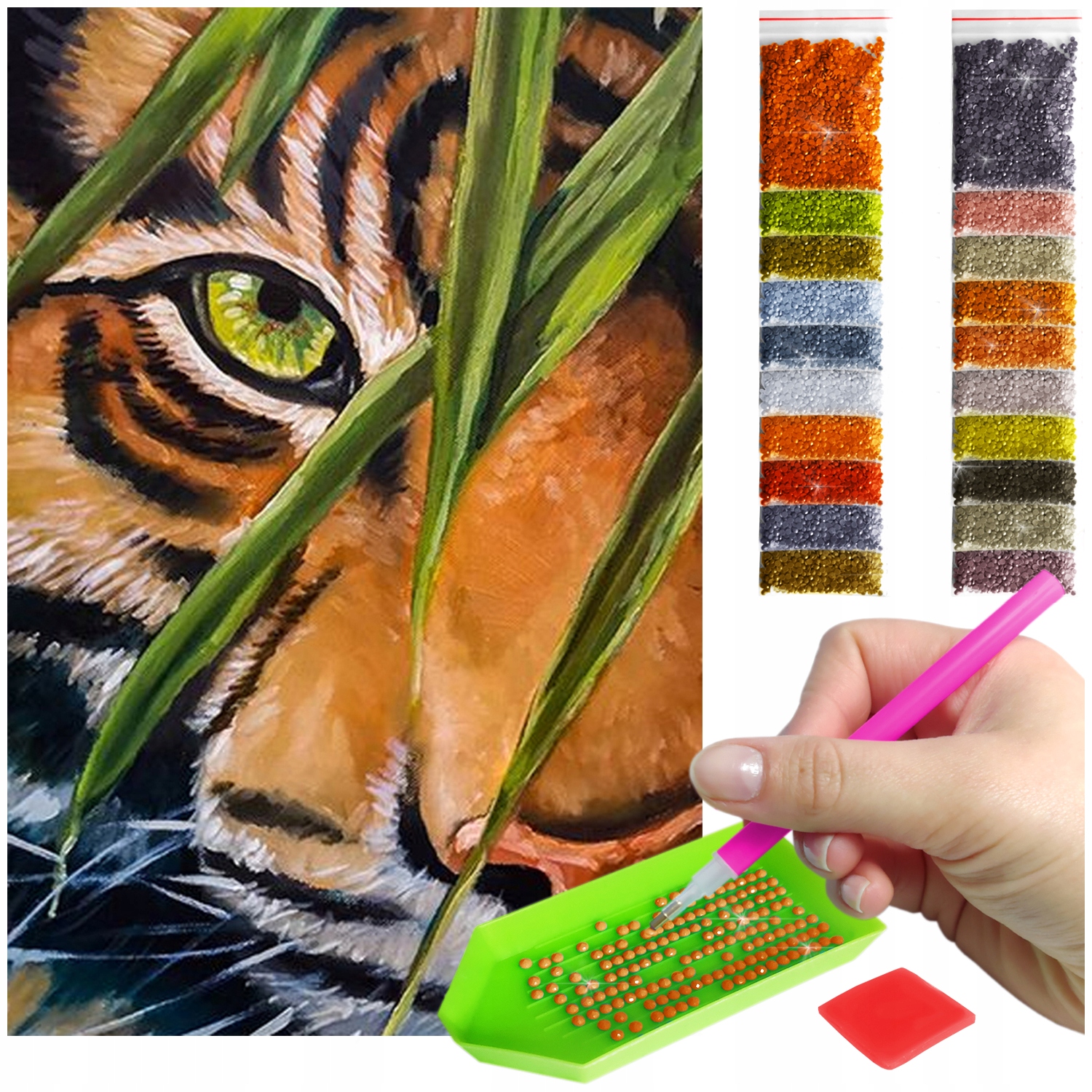 Haft Diamentový Velký 60x40cm Diamond Painting Mozaika Diamentové Příslušenství