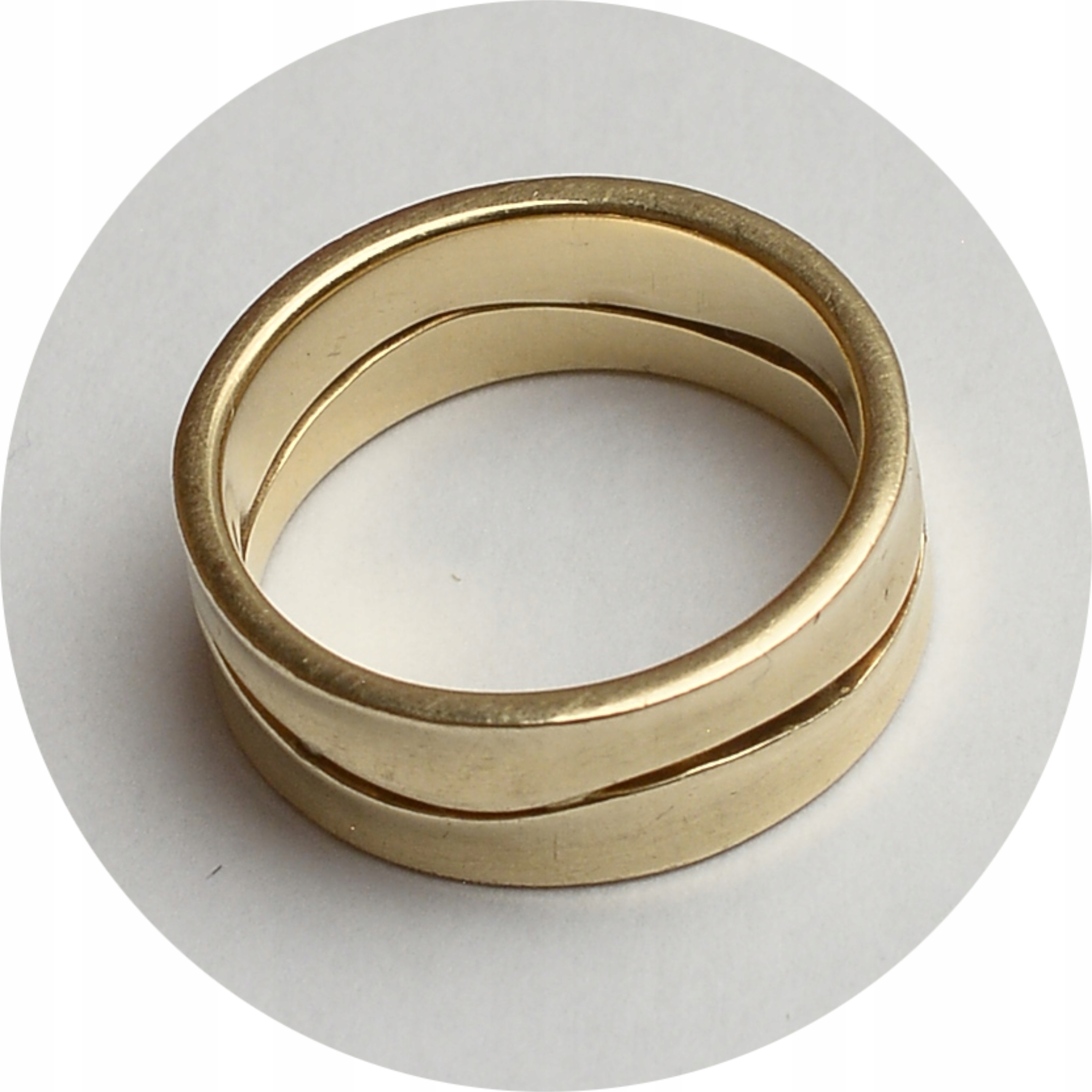 9.edr.ZŁOTY PIERŚCIONEK/ OBRĄCZKA z BRYLANCIKAMI