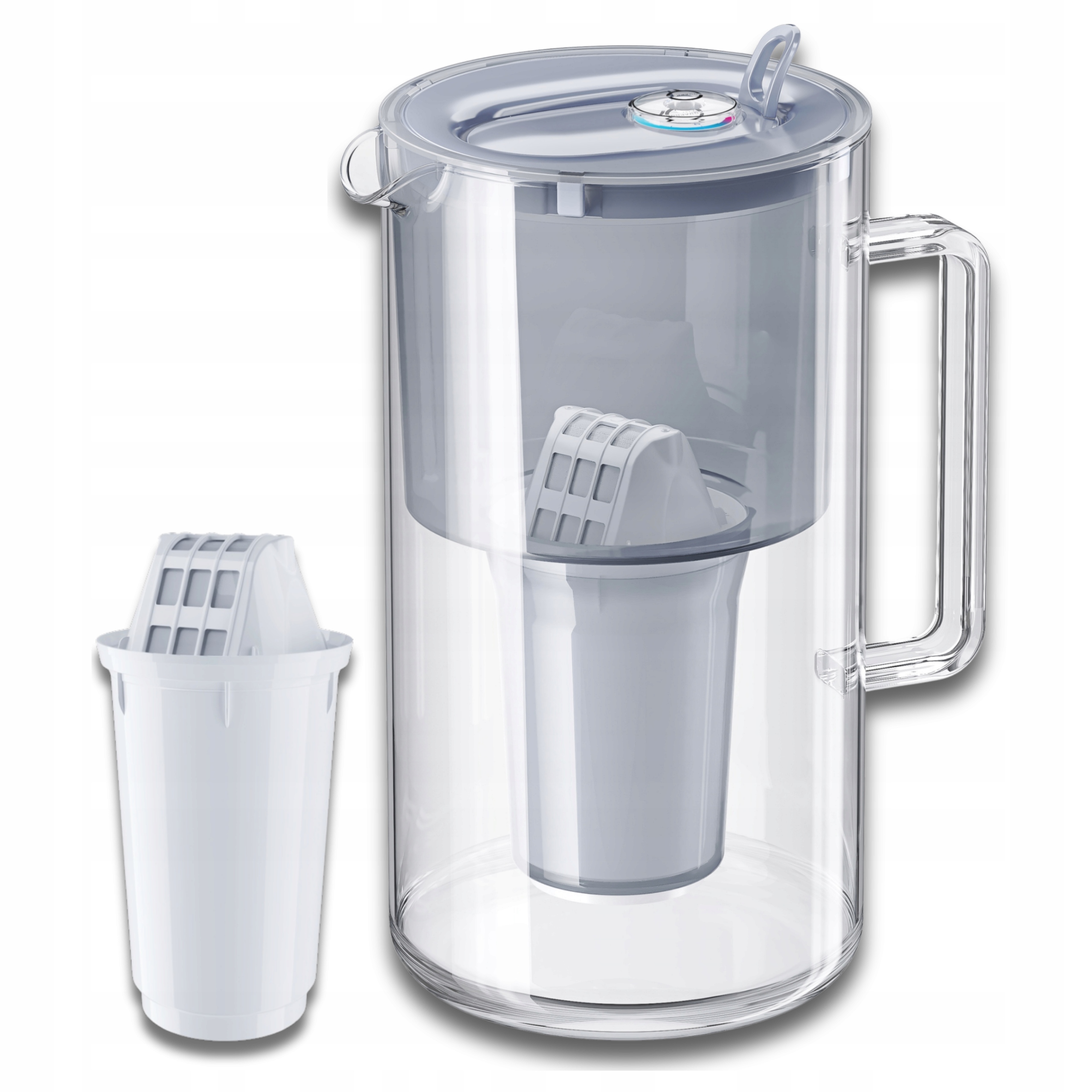 Filtrační konvice skleněná Aquaphor Nord 2,5 l s náplní A5 (350 l), šedá