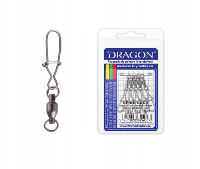 

Agrafka z krętlikiem Spinn Lock no.14 Dragon