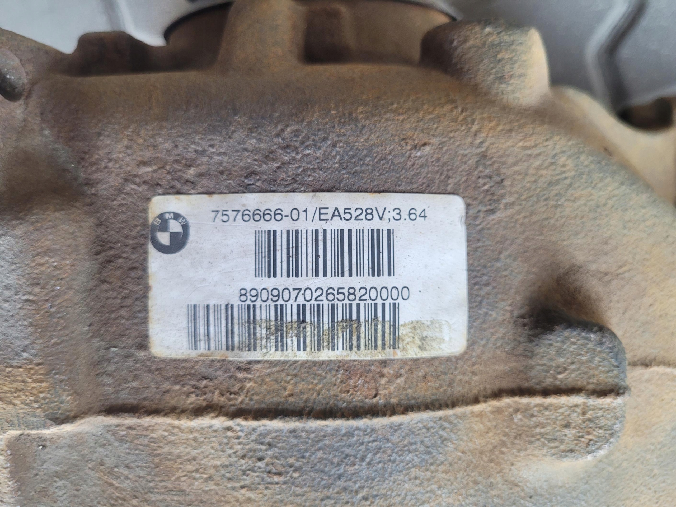 differenciál far hátsó kardántengely 7576666 3.64 BMW Z4 E89 2.3 i