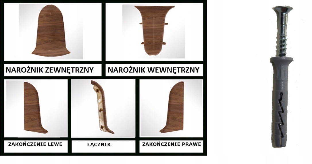 LISTWY PRZYPODŁOGOWE PCV , PODŁOGOWE Z GUMKAMI PCV Kolor inny