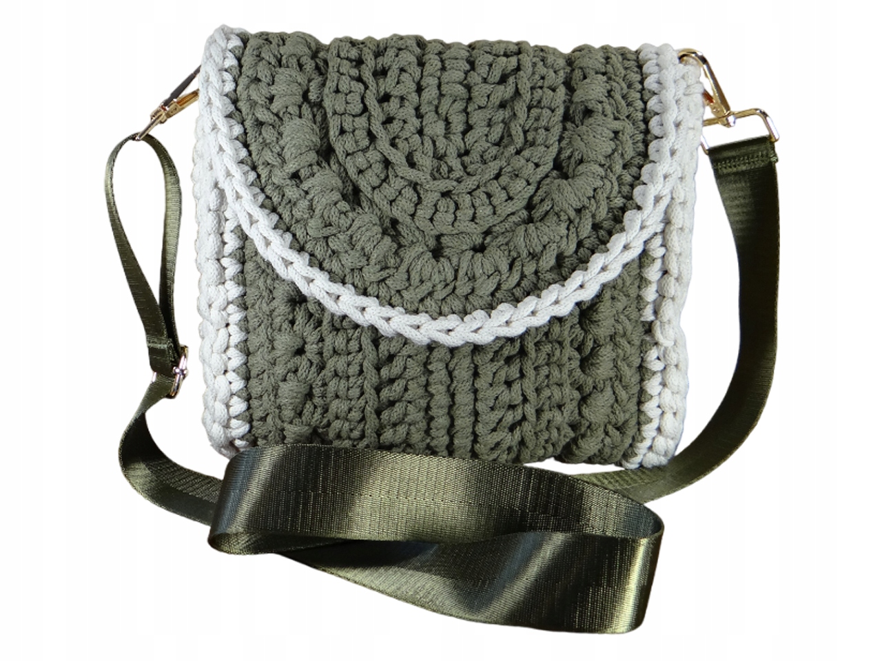 Kabelka ze šňůrky ručně vyrobená na háčkování TS016 handmade, kabelka