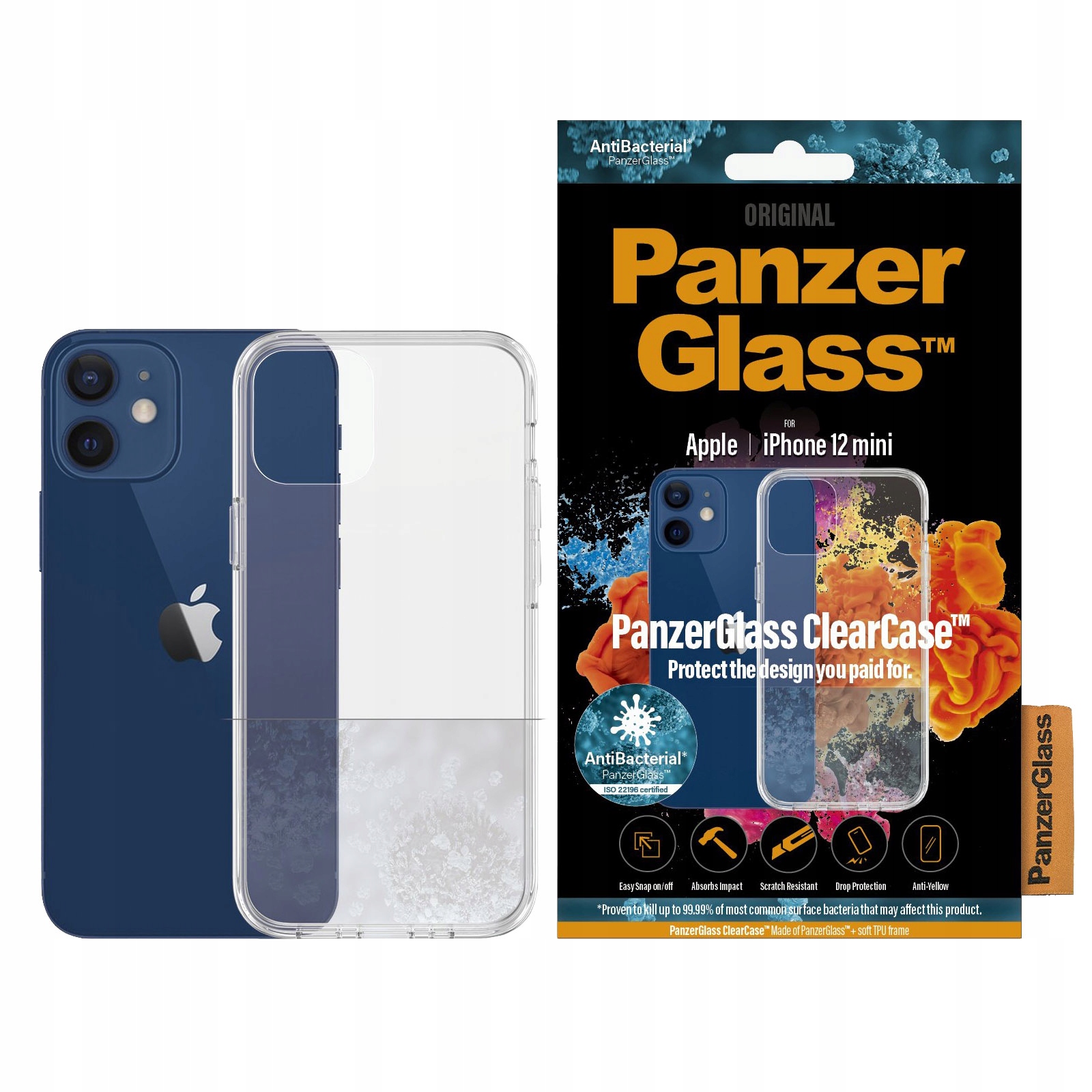 

Etui PanzerGlass ClearCase do iPhone 12 Mini cover