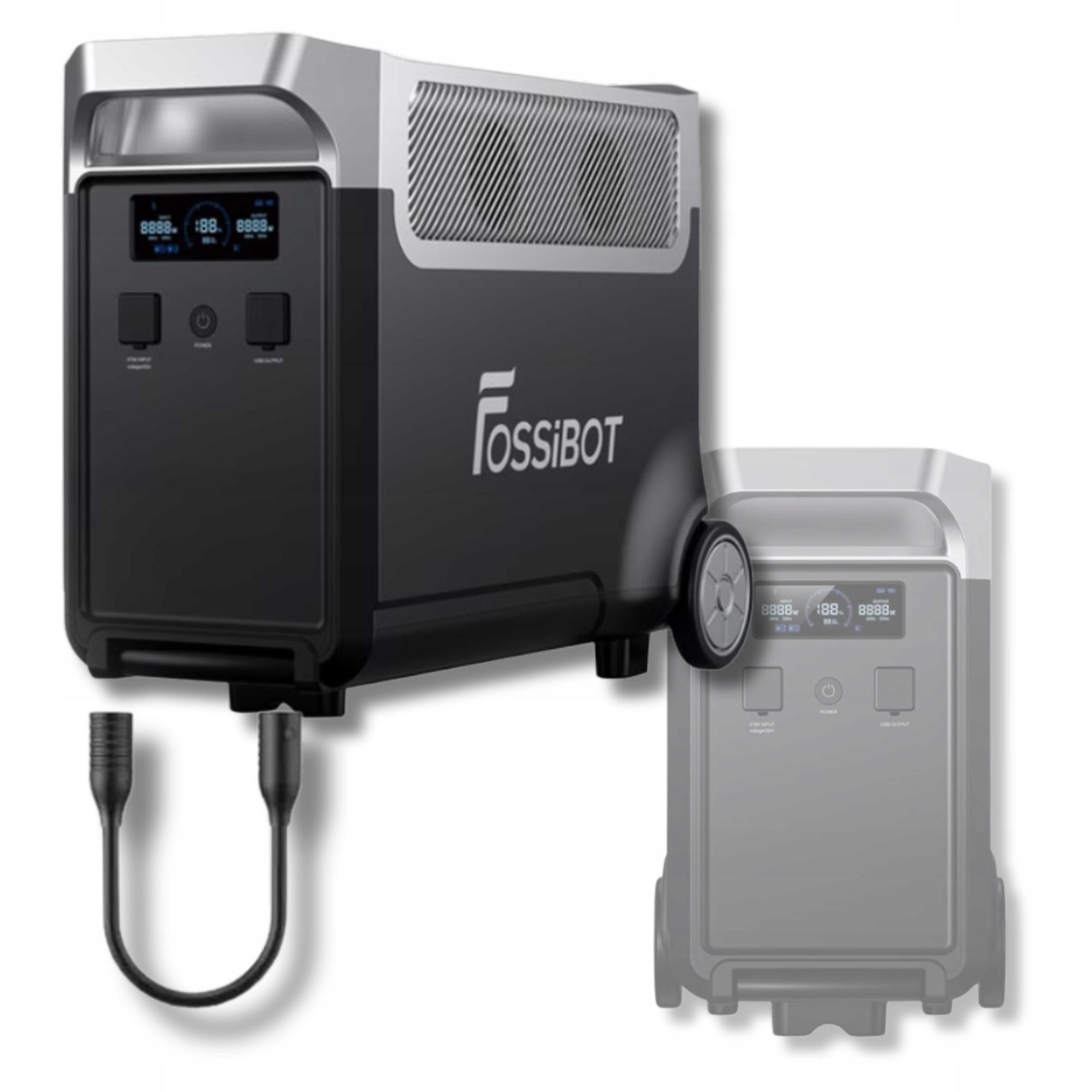 Fossibot FB3840 3840Wh Přídavná baterie Akumulátor Nabíječka pro F3600