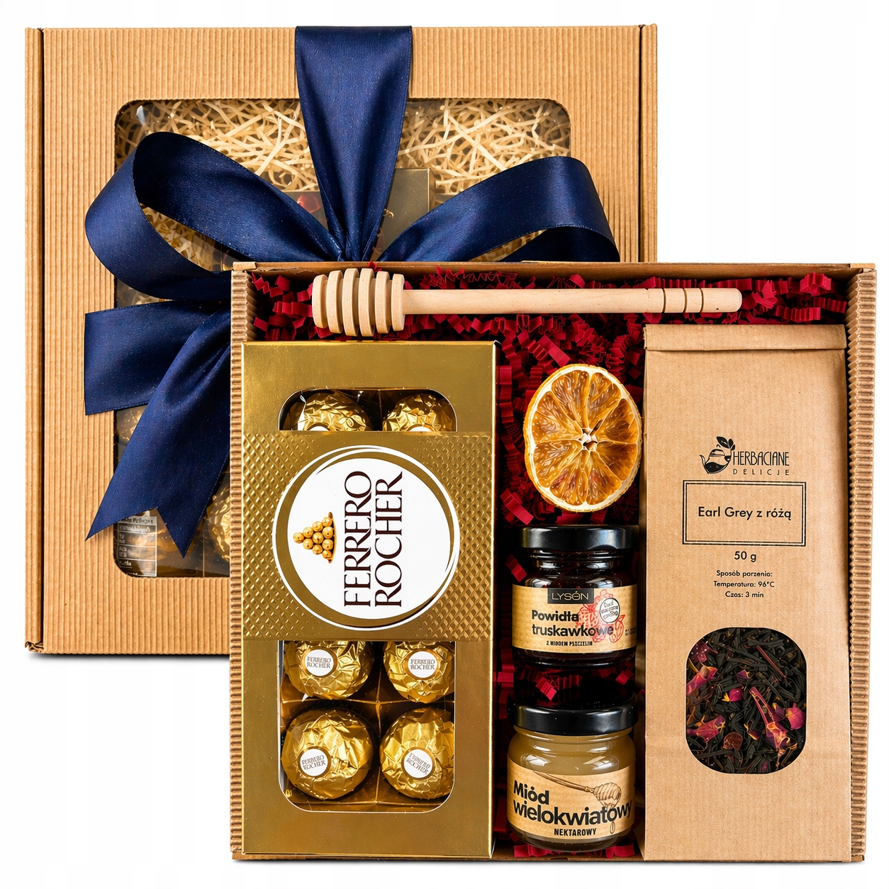 Dárková Sada Čaj Sladkosti Ferrero Dárek Box Dárek K Narozeninám