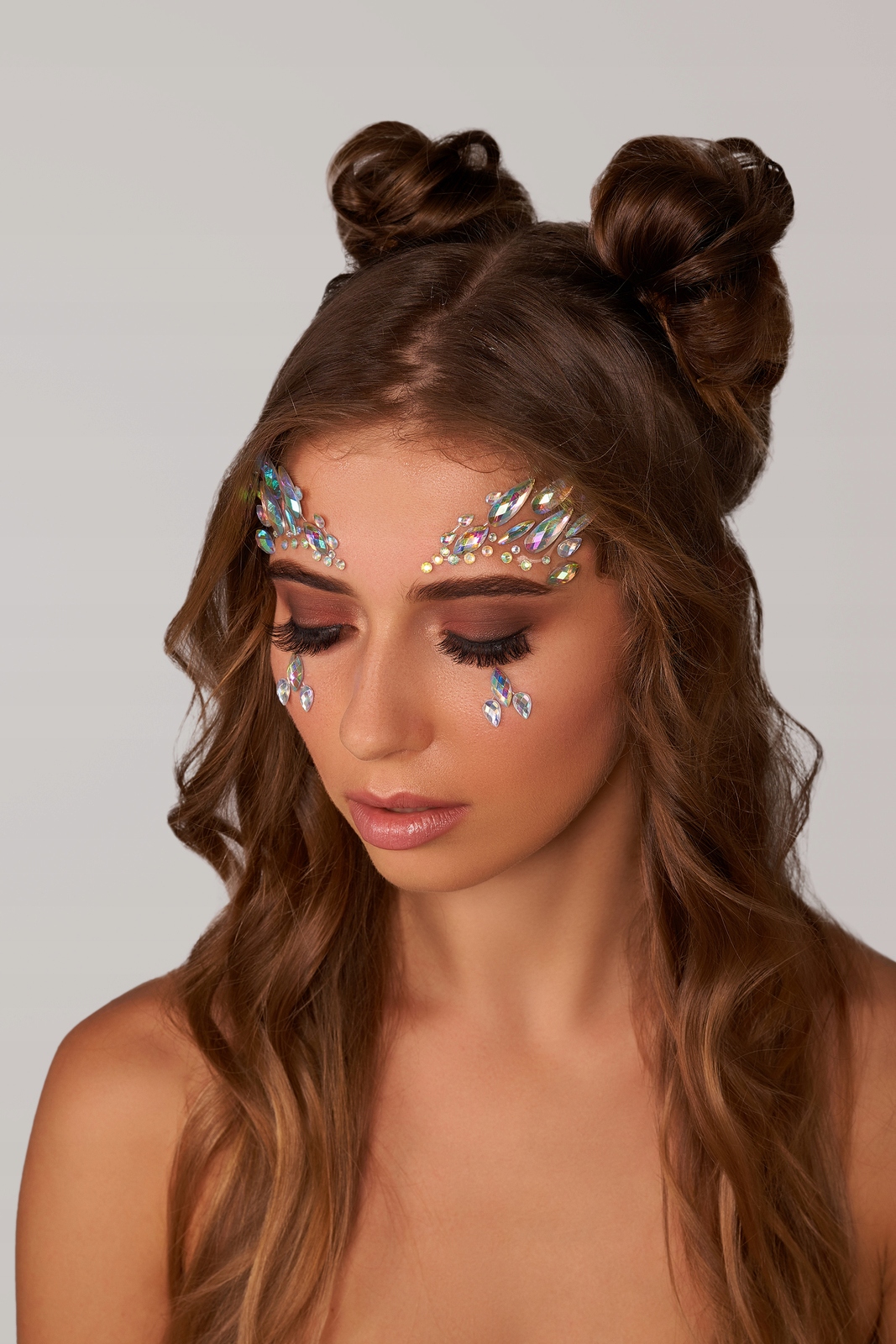 

Naklejki 3D na Twarz Kryształki Makeup kolorowy