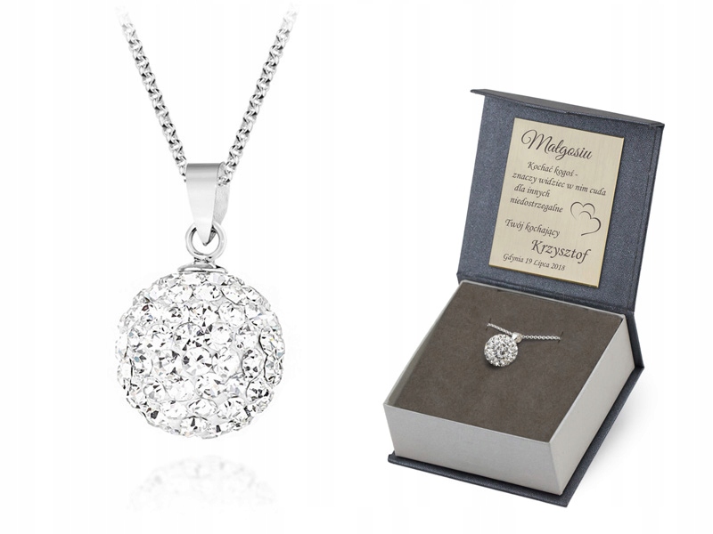 Stříbrná Celebrita 925 Korálek Shamballa Swarovski