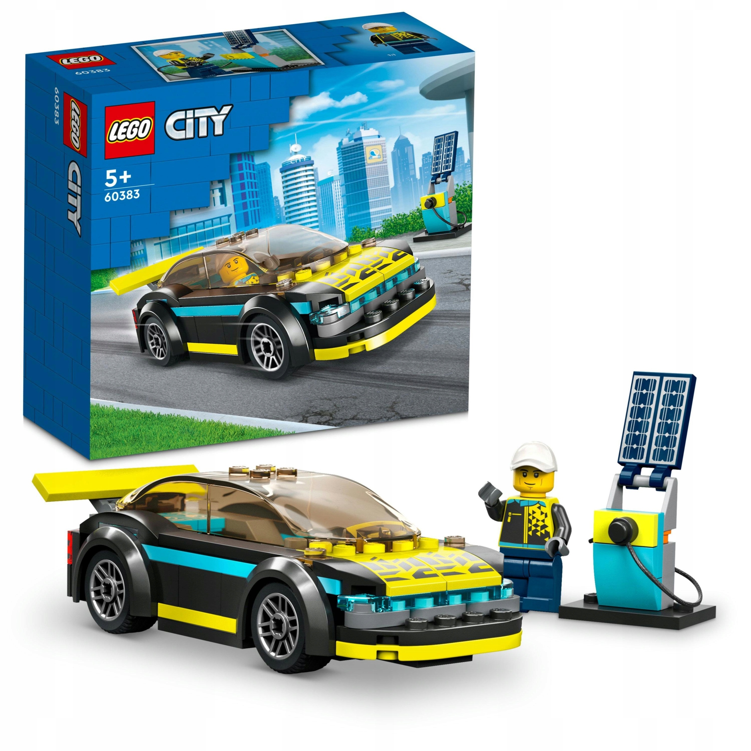 Klocki LEGO 60383 CITY Elektryczny samochód sportowy auto wyścigowe 95el
