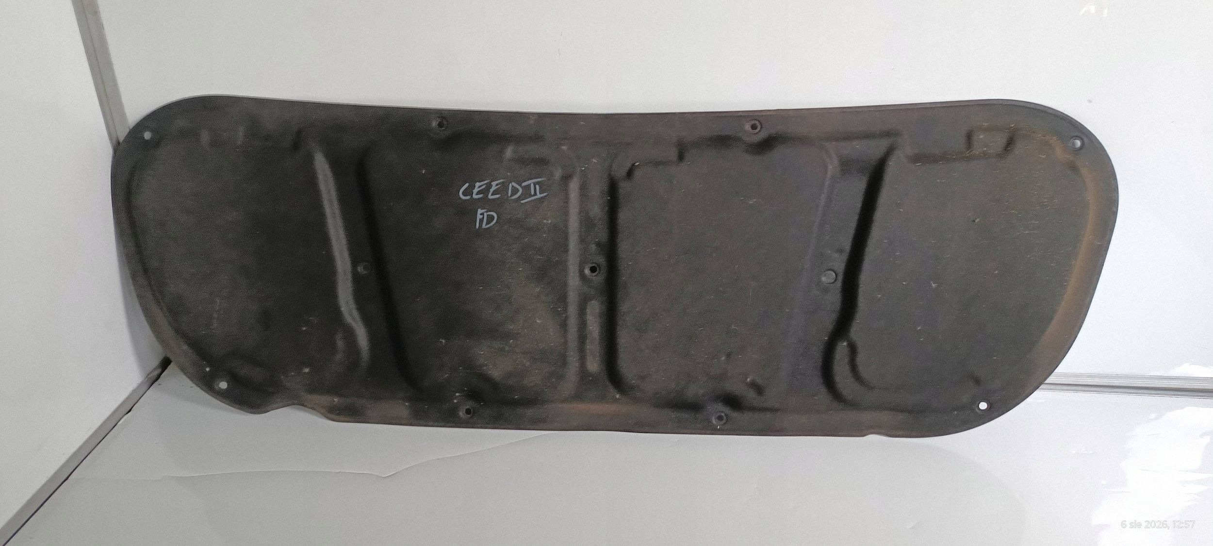 KIA CEED II soundproofing PODBITKA bonnets SPINKI 2012
