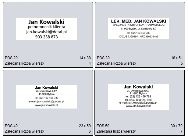 PIECZĄTKA COLOP EOS 20 flashowa PROJEKT+WYKONANIE Marka Colop