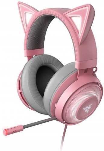 SŁUCHAWKI RAZER KRAKEN KITTY RGB QUARTZ RÓŻOWE