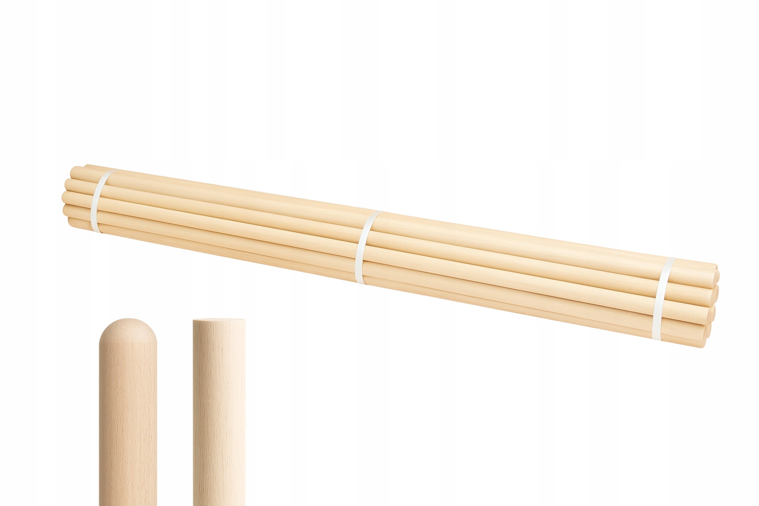 Styl Násadka Tyč na metlu Tyč vlajky rostlin 22 mm 150 cm 25 ks Fsc