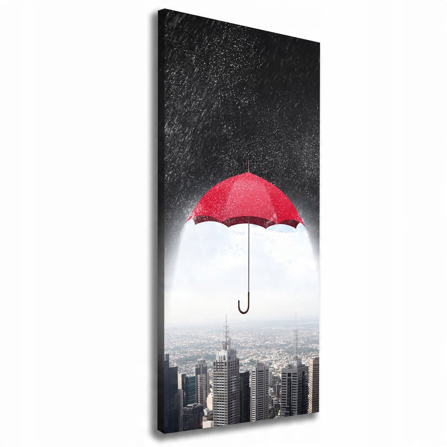 

Foto obraz na płótnie Parasol nad miastem 50x125cm