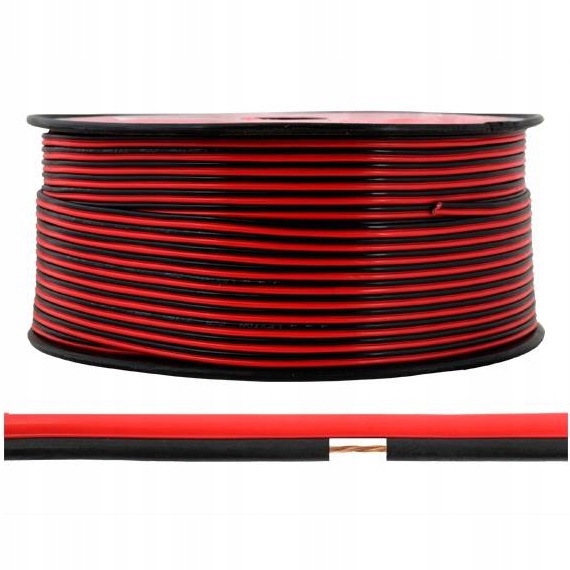 Przewód 2X0,35MM Dwużyłowy Kabel Do Led Rolka 100M