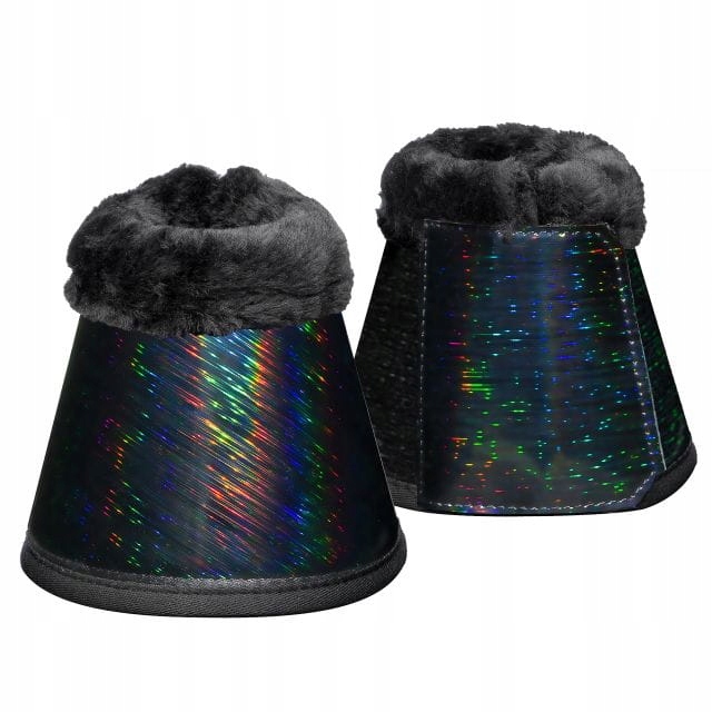 Kaloszki dla konia z futerkiem Start Neoprene Holo czarne S