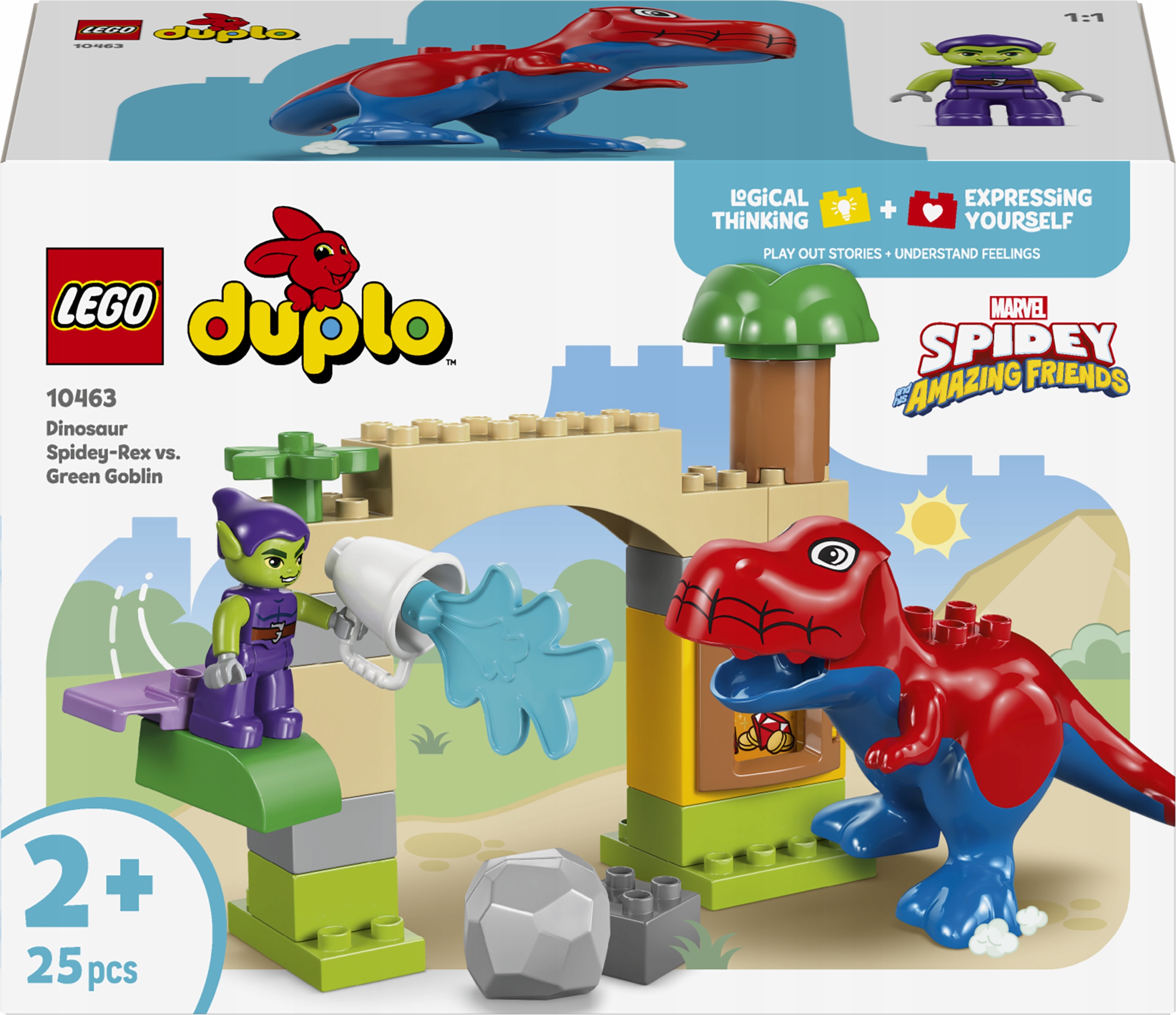 Lego Duplo Disney 10463 Dinosaurus Spidey-Rex a Zelený Goblin
